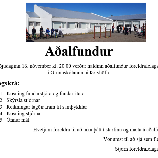 adfundur-foreldrafelags