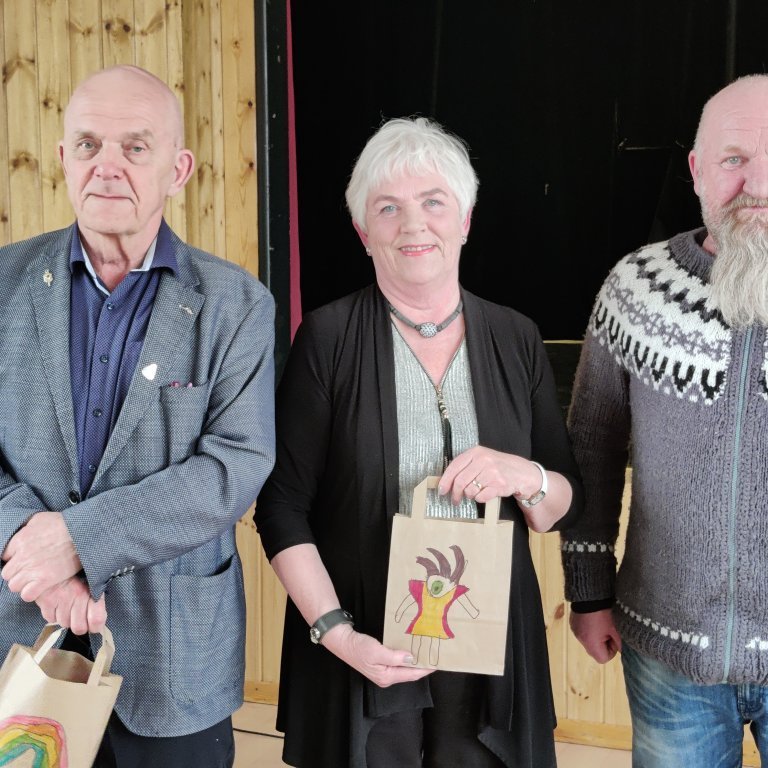 Dómnefndin: Þorkell, Ingibjörg og Oddur