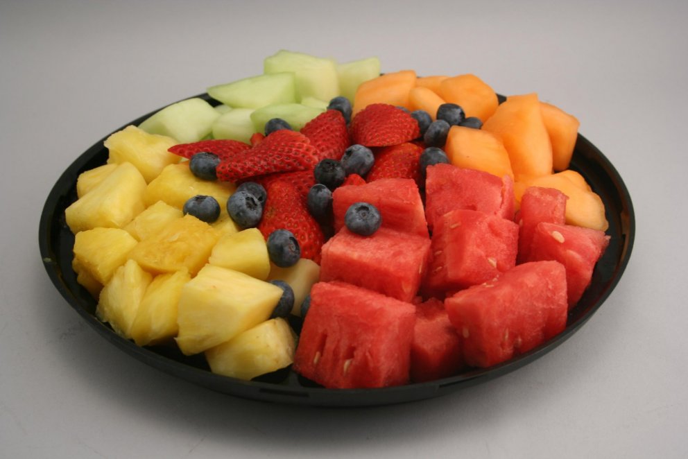 Mötuneyti, ávextir og mjólk