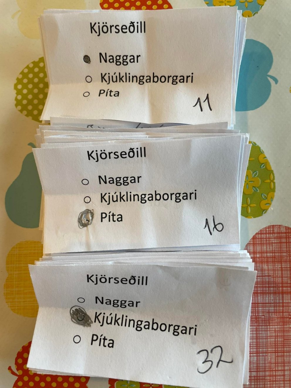 Valmáltíð á öskudaginn