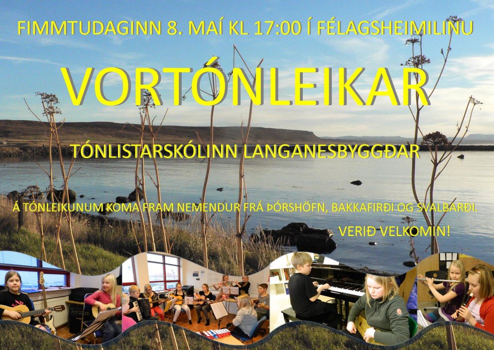 Vortónleikar Tónlistarskóla Langanesbyggðar í Þórsver
