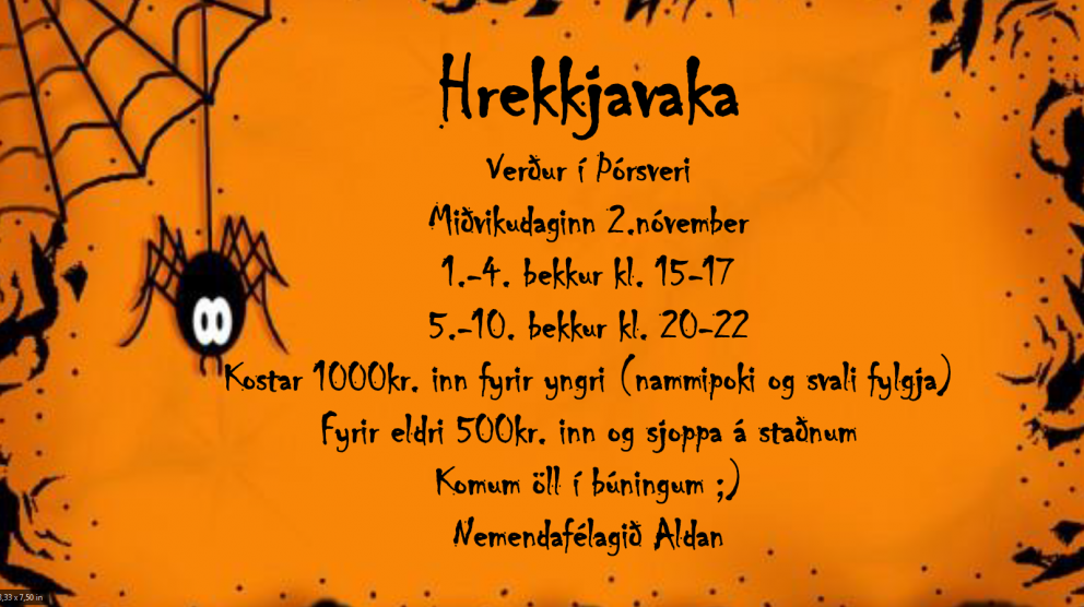 HREKKJAVAKA NEMENDAFÉLAGSINS