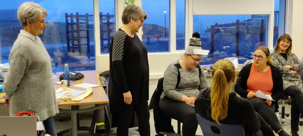 Starfsfólk í hlutverkaleik