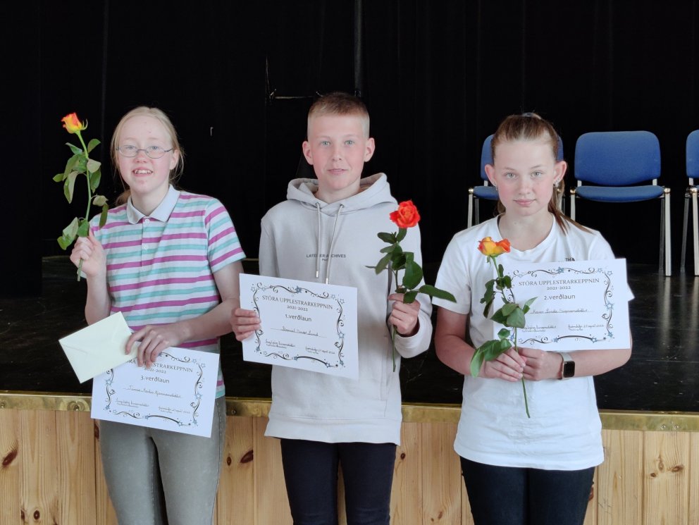 Tinna Marlis, Daníel Snær og Karen Linda