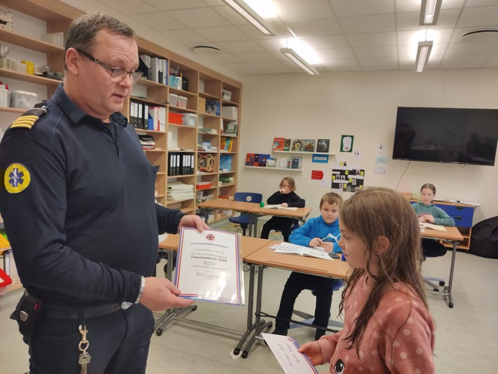 Vinningshafi í eldvarnargetraun