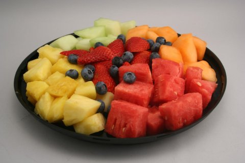 Mötuneyti, ávextir og mjólk