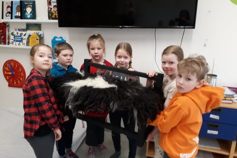 1.bekkur ánægður með bekkinn sinn!