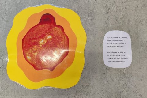 Svona unnu nemendur með pláneturnar í 1.-4.bekk