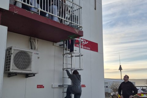 Brunaæfing í Kistufelli
