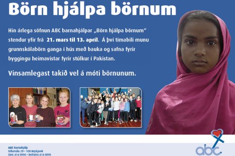 Börn hjálpa börnum á Þórshöfn