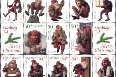 Jólasveinarnir reima á sig skóna