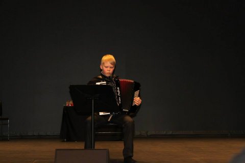 Njáll stóð sig með sóma í Hörpunni í dag!