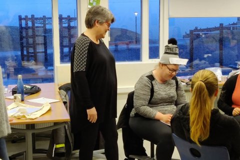 Starfsfólk í hlutverkaleik