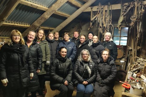 Starfsfólk þakkar fyrir veturinn