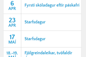 Skólahald eftir páska