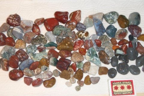 Góður gestur og vísir að steinasafni