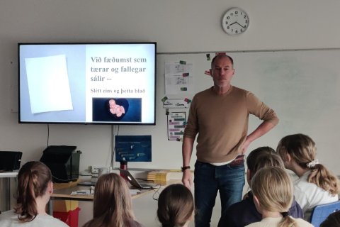 Heimsókn frá Þorgrími Þráinssyni